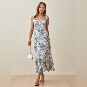 Reformation Nikita dress in Pompadour